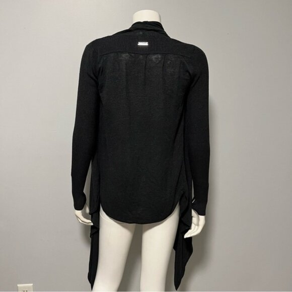 Lululemon Dark Grey Cashmere Blend Express Yourself Open Drape Cardigan size 4 - Picture 2 of 8